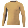 BAW Men's Vegas Gold Compression Cool Tek Long Sleeve Shirt