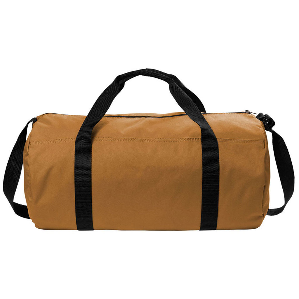 Carhartt Carhartt Brown Canvas Packable Duffel with Pouch