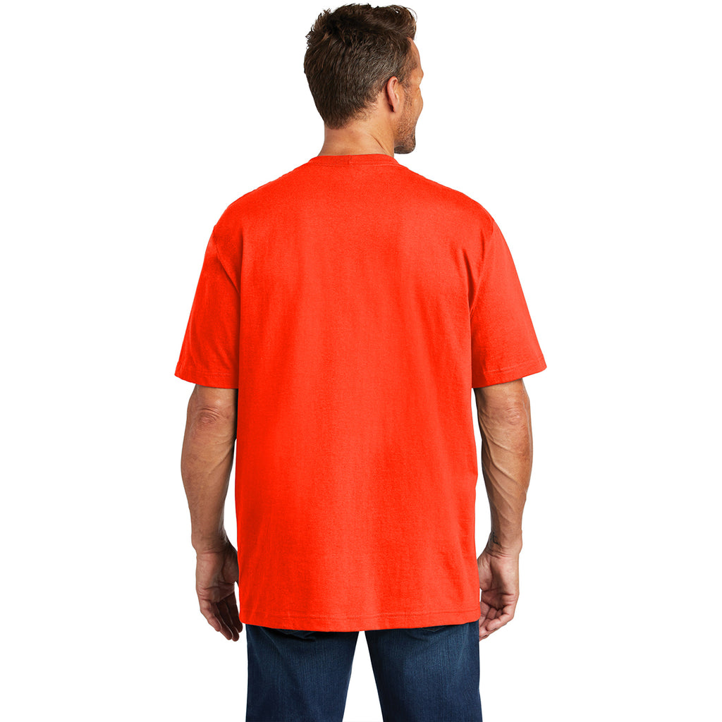 Carhartt Men's Brite Orange Workwear Pocket Short Sleeve T-Shirt