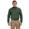 Devon & Jones Men's Forest Sueded Cotton Jersey Mock Turtleneck