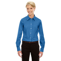 Devon & Jones Women's French Blue Crown Collection Solid Oxford