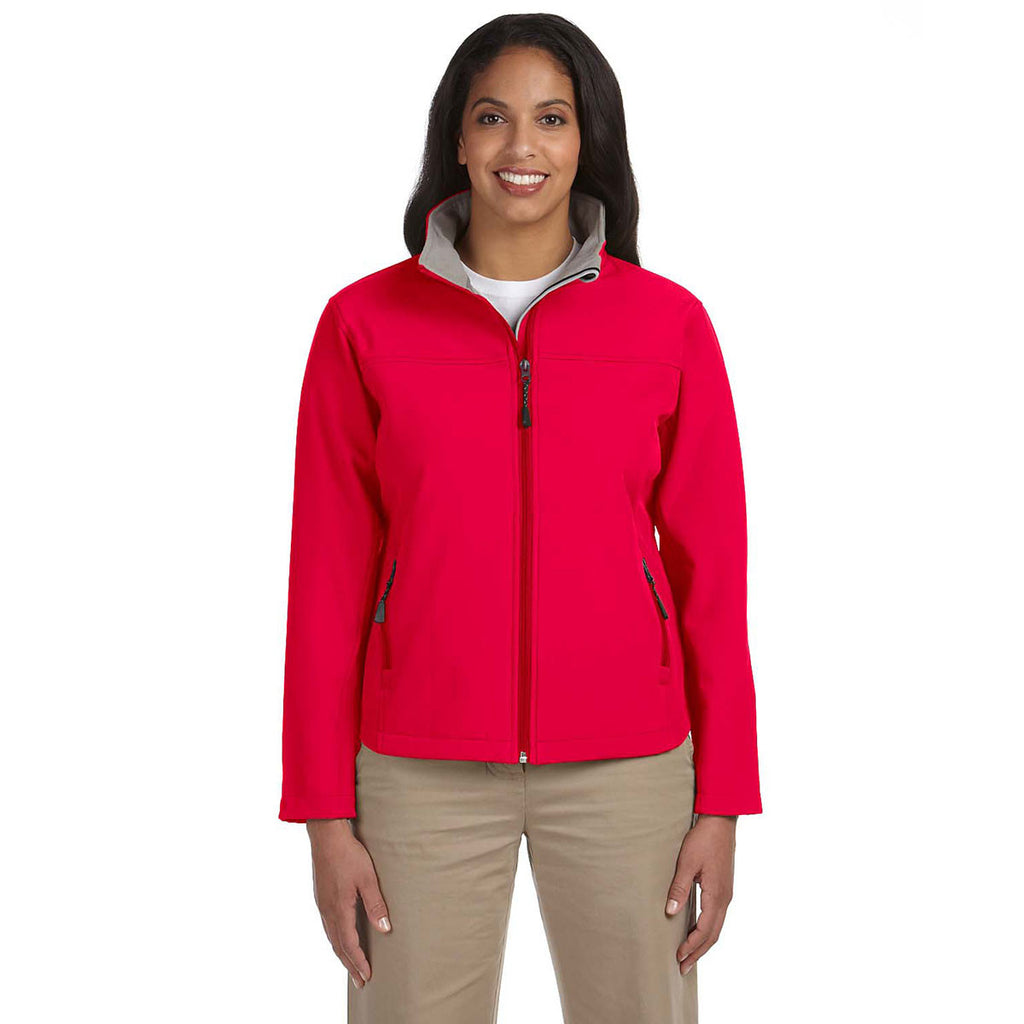 Devon & Jones Women's Red Soft Shell Jacket