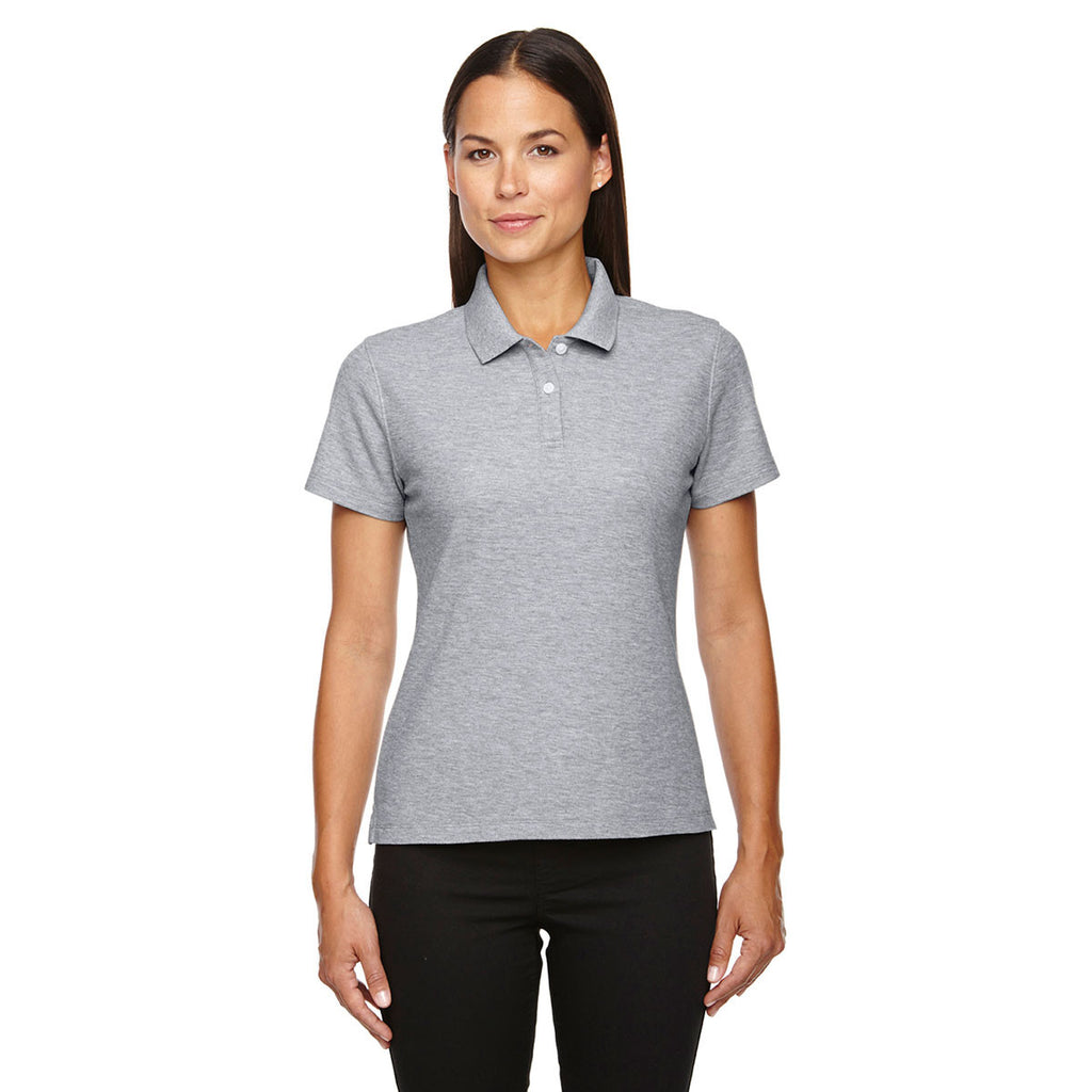 Devon & Jones Women's Grey Heather Drytec 20 Performance Polo