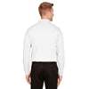 Devon & Jones Men's White CrownLux Performance Plaited Long Sleeve Polo