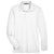 Devon & Jones Men's White CrownLux Performance Tall Plaited Long Sleeve Polo