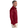 Devon & Jones Men's Burgundy Heather Stretch Tech-Shell Compass Quarter-Zip