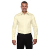 Devon & Jones Men's Transparent Yellow Crown Collection Solid Stretch Twill