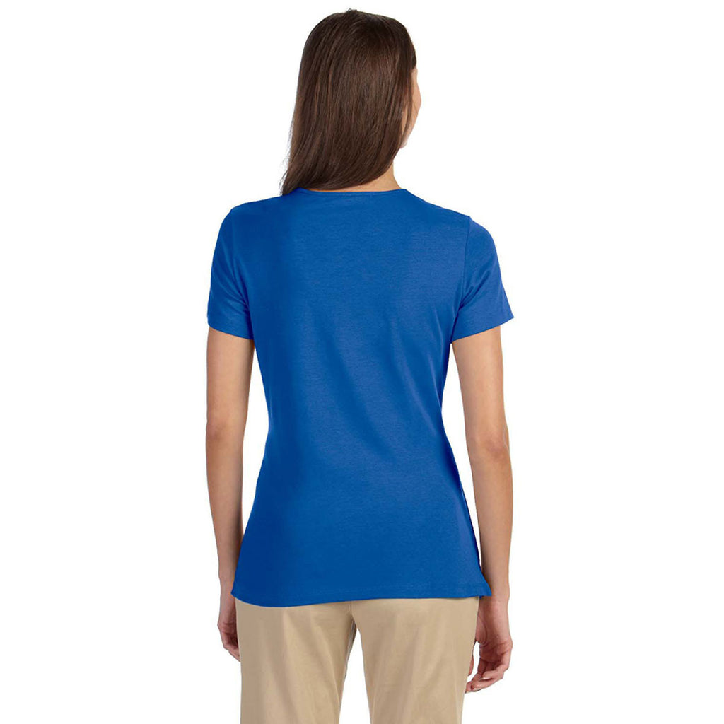 Devon & Jones Women's French Blue Perfect Fit Shell T-Shirt