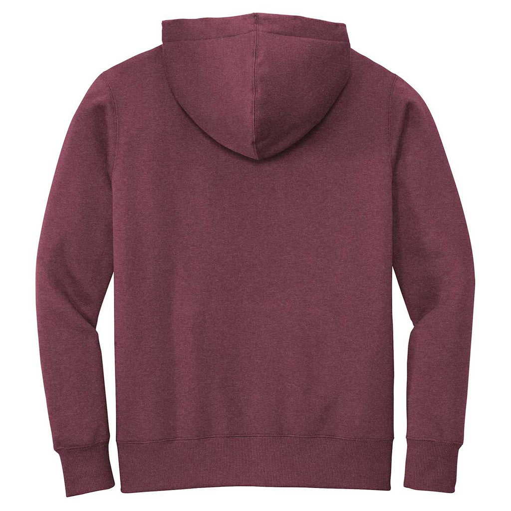 District Men's Heathered Loganberry Perfect Weight Fleece Hoodie