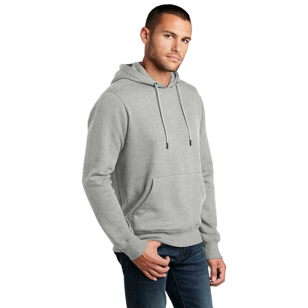 District Men's Heathered Steel Perfect Weight Fleece Hoodie