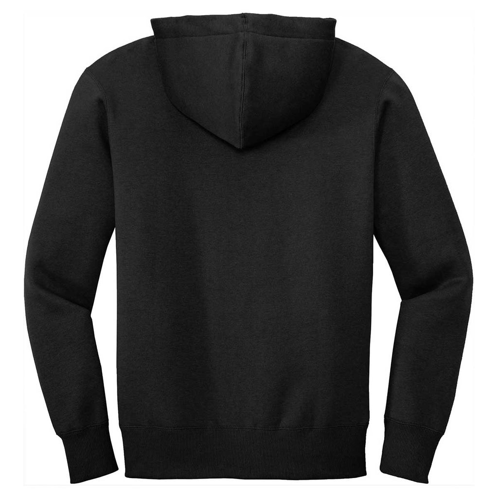 District Men's Jet Black Perfect Weight Fleece Full-Zip Hoodie