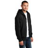 District Men's Jet Black Perfect Weight Fleece Full-Zip Hoodie