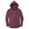 District Women's Heathered Loganberry Perfect Weight Fleece Full-Zip Hoodie