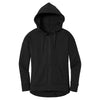 District Women's Jet Black Perfect Weight Fleece Full-Zip Hoodie