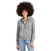 District Women's Grey Frost Perfect Tri Fleece 1/2-Zip Pullover