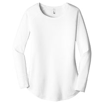District Women's White Perfect Tri Long Sleeve