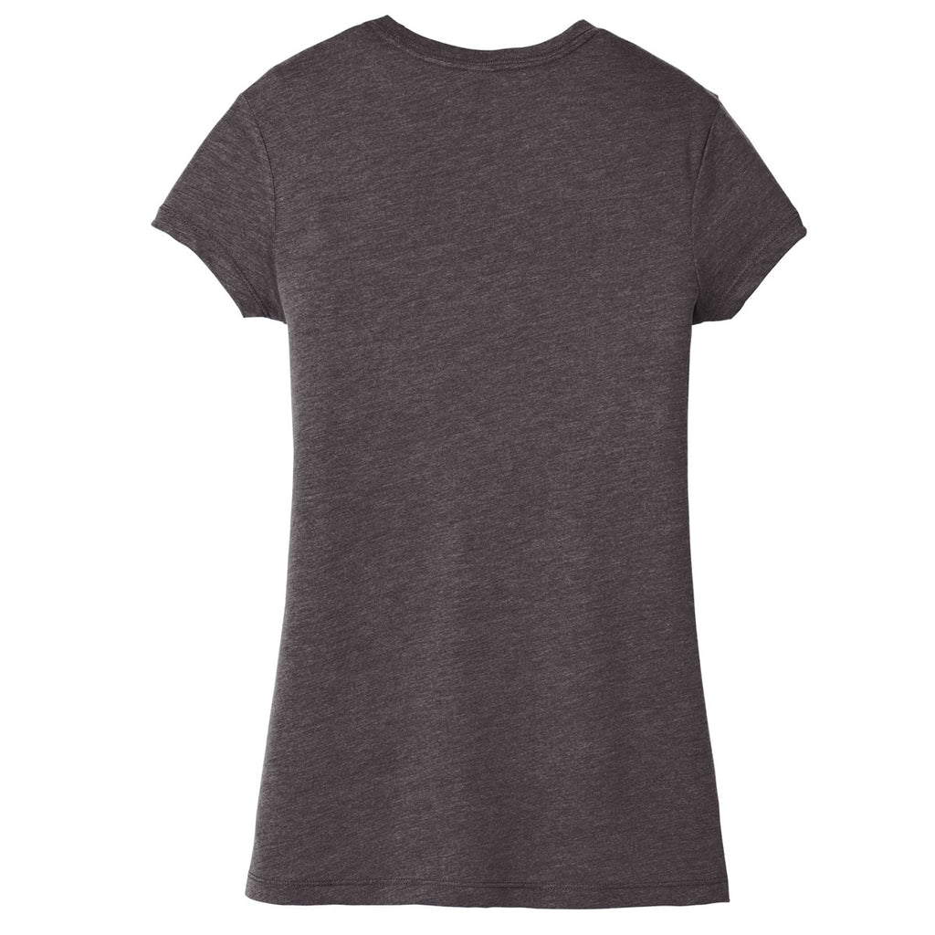 District Women's Heathered Charcoal Fitted Perfect Tri Tee