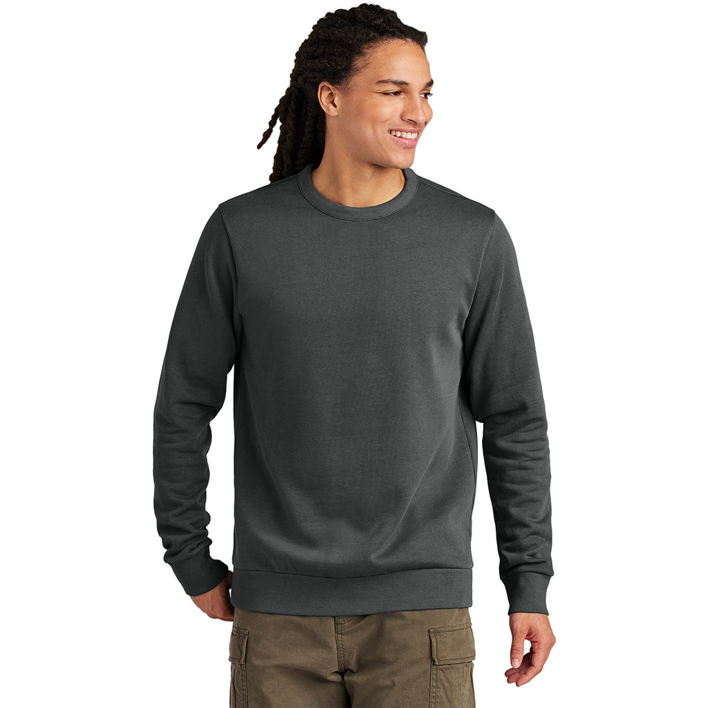 District Men's Graphite Wash Fleece Crew