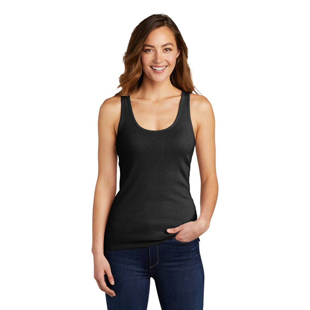 District Women's Black V.I.T. Rib Tank