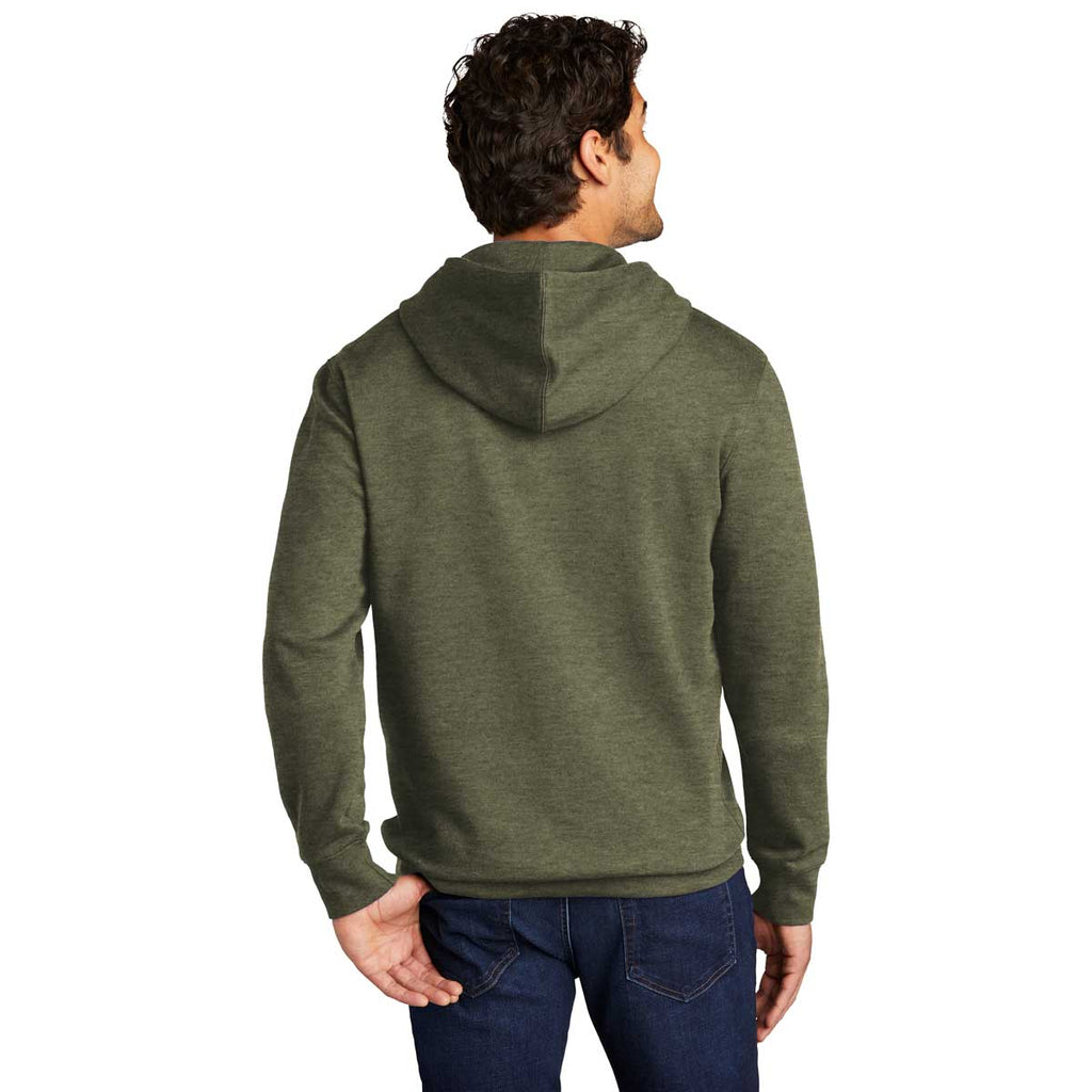 District Men's Heathered Olive V.I.T. Fleece Hoodie