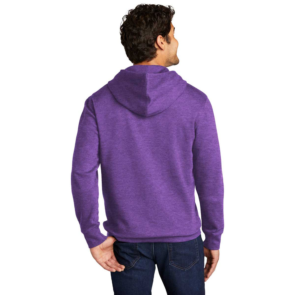 District Men's Heathered Purple V.I.T. Fleece Hoodie