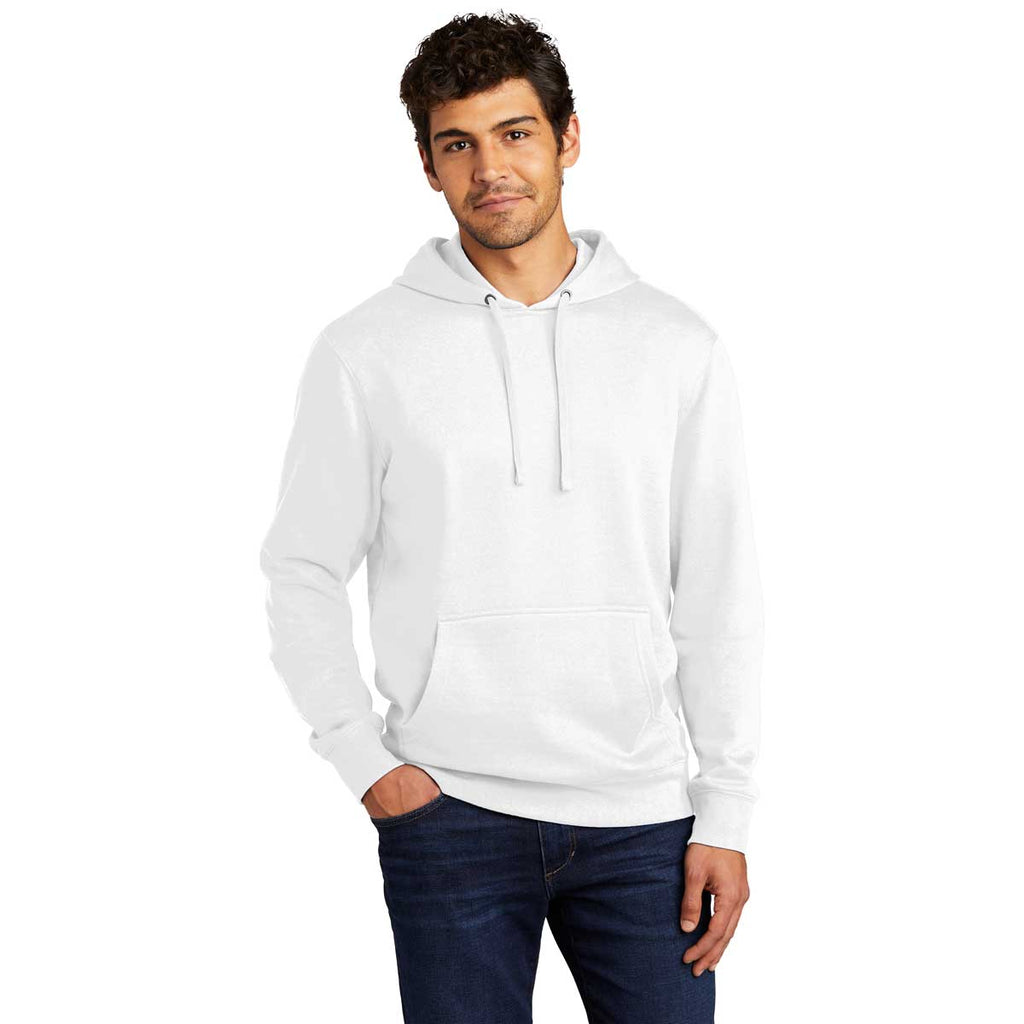 District Men's White V.I.T. Fleece Hoodie