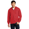 District Men's Classic Red V.I.T. Fleece Full-Zip Hoodie