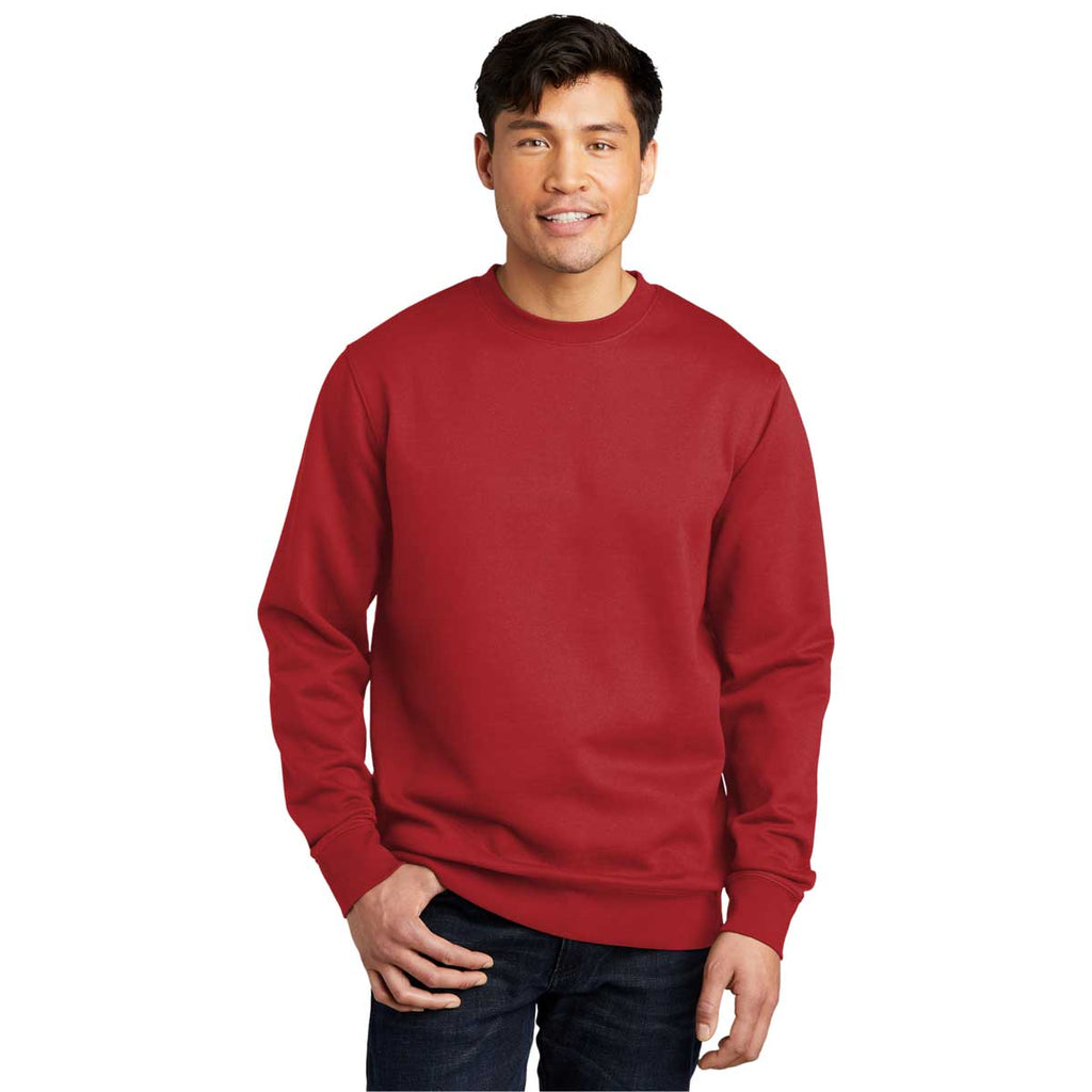 District Men's Classic Red V.I.T. Fleece Crew