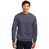 District Men's Heathered Navy V.I.T. Fleece Crew