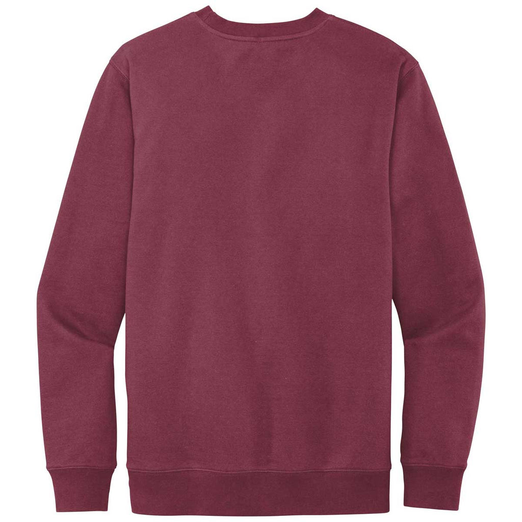 District Men's Plum V.I.T. Fleece Crew