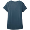 District Women's Heathered Neptune Blue Flex Scoop Neck Tee