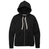 District Women's Black Re-Fleece Full-Zip Hoodie