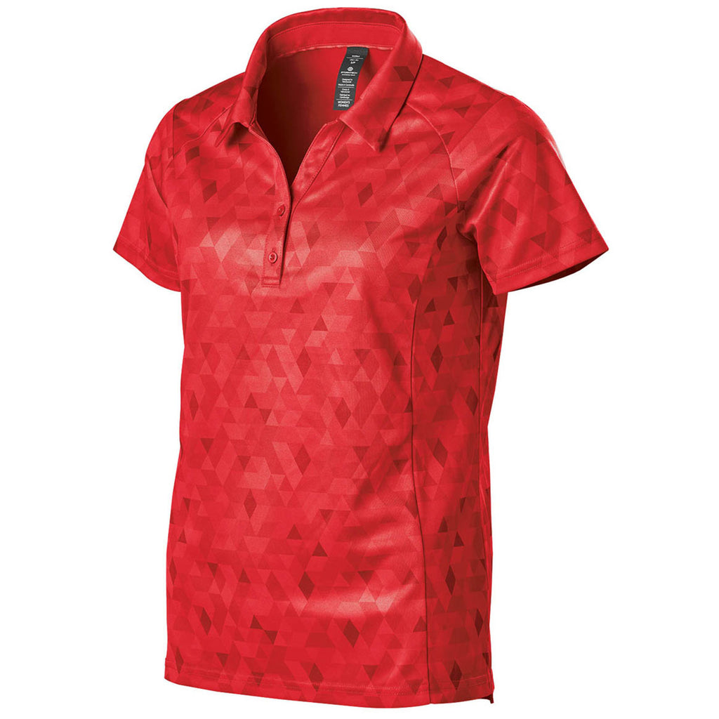 Stormtech Women's Bright Red Galapagos Short Sleeve Polo