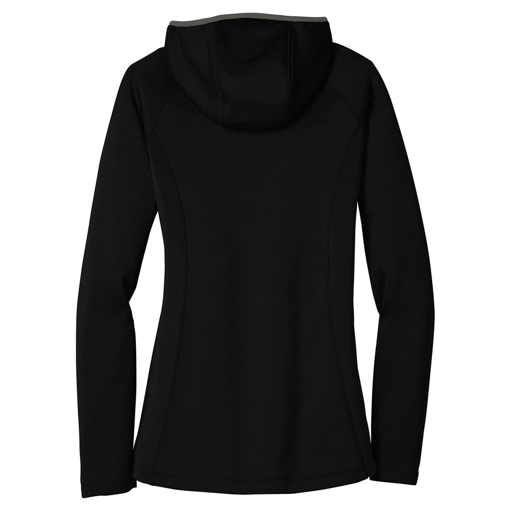 Eddie Bauer Women's Black Sport Hooded Full-Zip Fleece Jacket