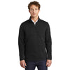 Eddie Bauer Men's Black Sweater Fleece Quarter Zip