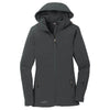 Eddie Bauer Women's Grey Steel Hooded Softshell Parka