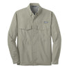 Eddie Bauer Men's Driftwood Beige L/S Performance Fishing Shirt