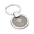 Valumark Silver Rounded Brushed Gunmetal Keyring