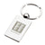 Valumark Silver Rectangle Chrome Swivel Keyring