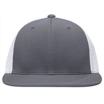 Pacific Headwear Graphite/White/Graphite Premium M2 Performance Trucker FlexFit Cap