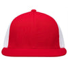 Pacific Headwear Red/White/Red Premium M2 Performance Trucker FlexFit Cap