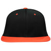 Pacific Headwear Black/Orange Premium P-Tec FlexFit Cap