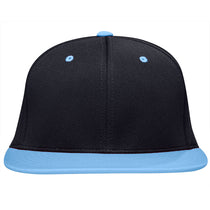 Pacific Headwear Navy/Columbia Blue Premium P-Tec FlexFit Cap