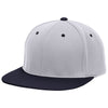 Pacific Headwear Silver/Navy Premium P-Tec FlexFit Cap