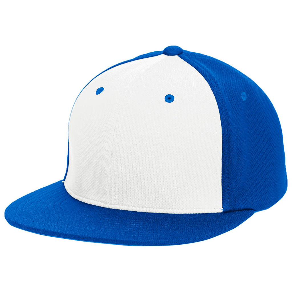 Pacific Headwear White/Royal/Royal Premium P-Tec FlexFit Cap