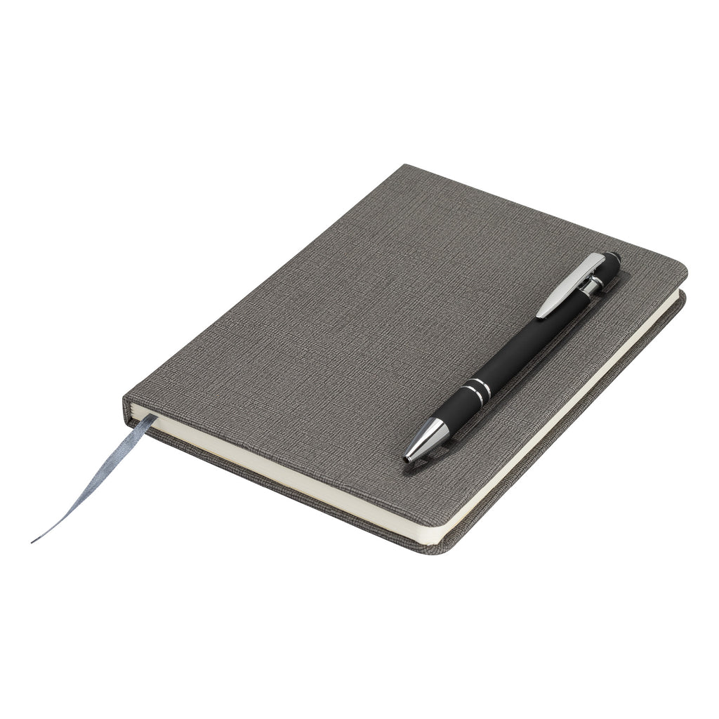 Logomark Grey Manhatten Gift Set w/ Magnetic Journal and Pen