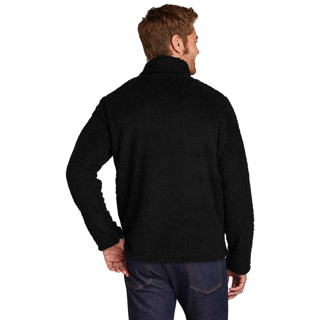 Port Authority Men's Black Cozy 1/4 Zip Fleece