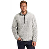 Port Authority Men's Grey Heather Cozy 1/4 Zip Fleece