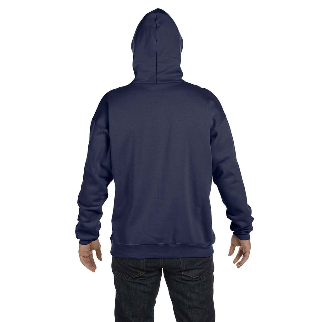 Hanes Men's Navy 9.7 oz. Ultimate Cotton 90/10 Pullover Hood