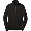 Port Authority Men's Black Microfleece 1/2-Zip Pullover